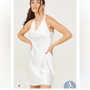 Altard state Elegant White Satin Dress bridal